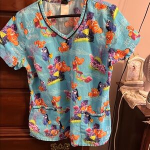 Disney Finding Nemo scrub top
